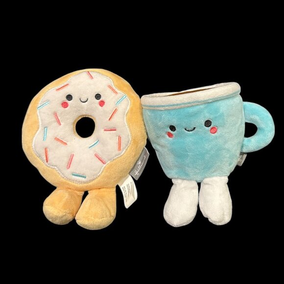 Hallmark's Better Together Donut and Coffee Magnetic Plush, 5" - Picture 1 of 2